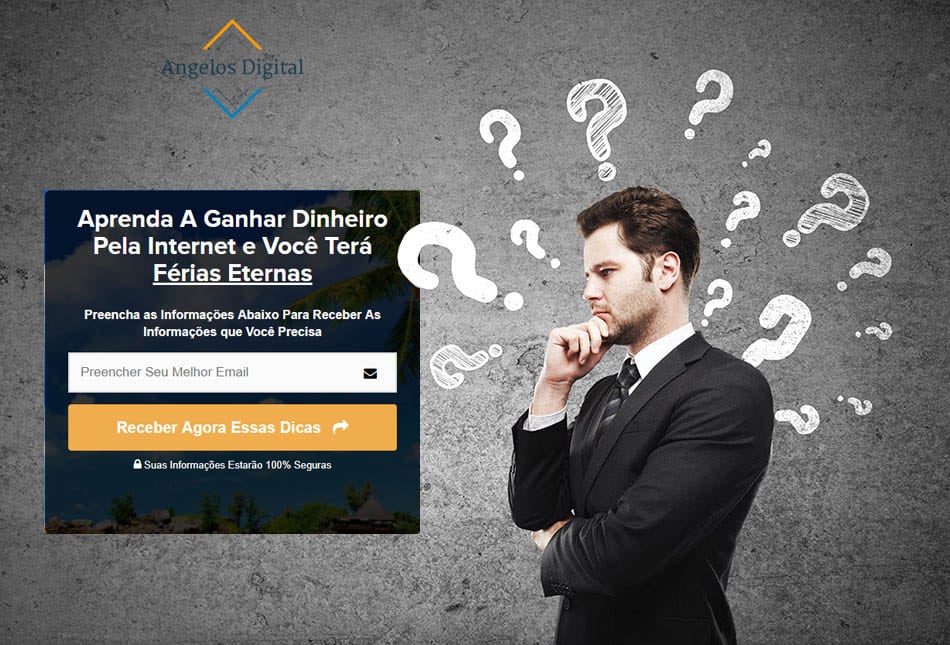 Você não precisa de uma página de captura para vender
